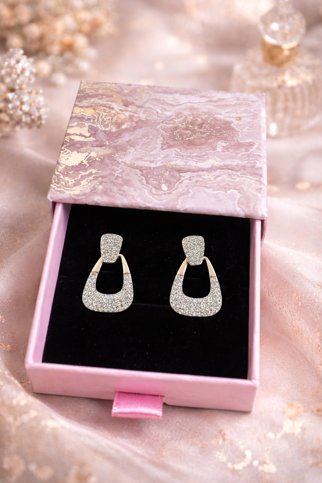 Elegant Crystal Earrings – Perfect for Gifting - ₹499