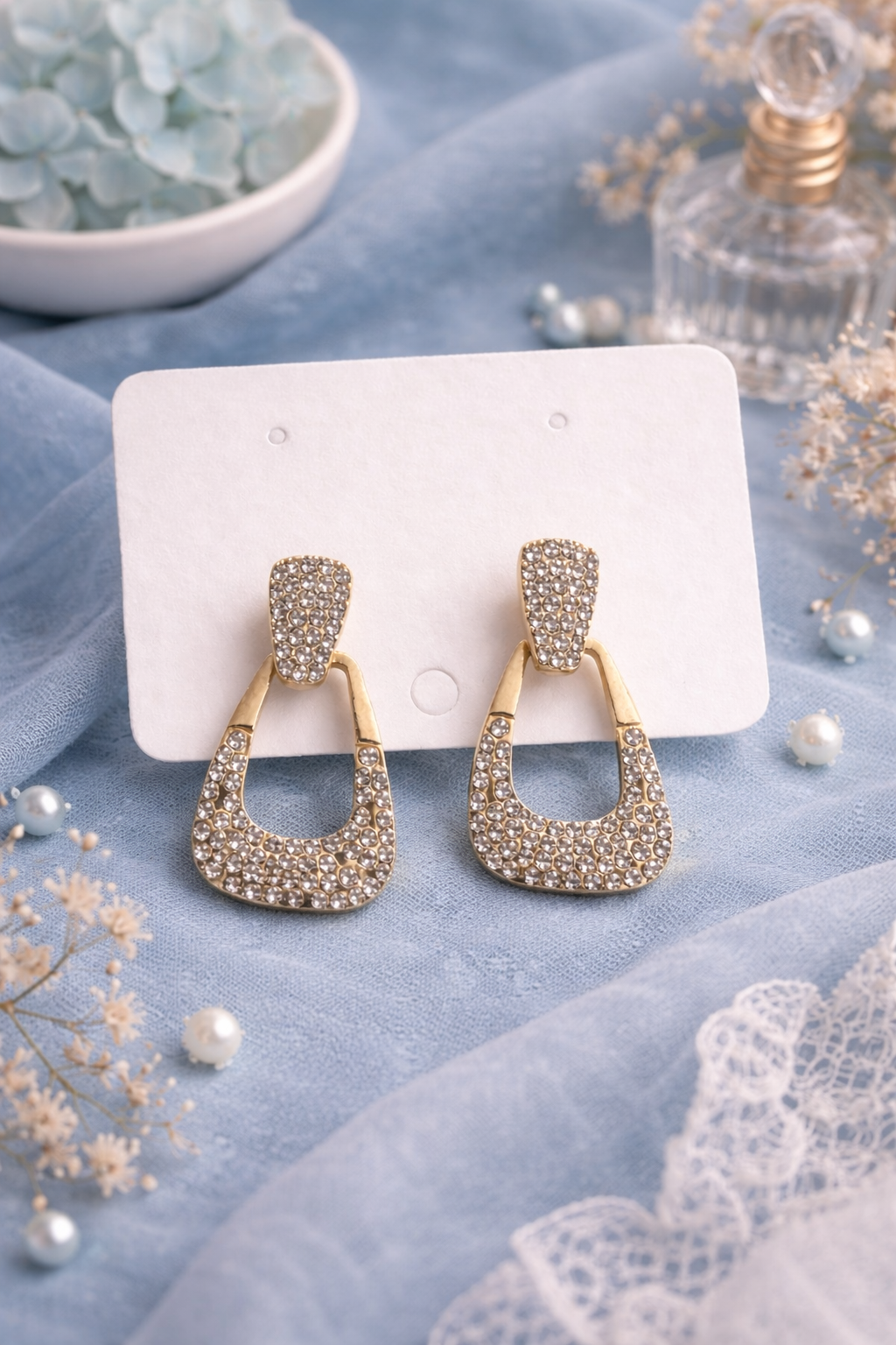 Elegant Crystal Earrings – Perfect for Gifting - ₹499