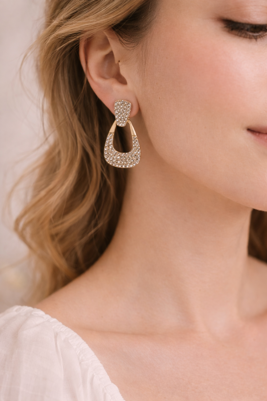 Elegant Crystal Earrings – Perfect for Gifting - ₹499