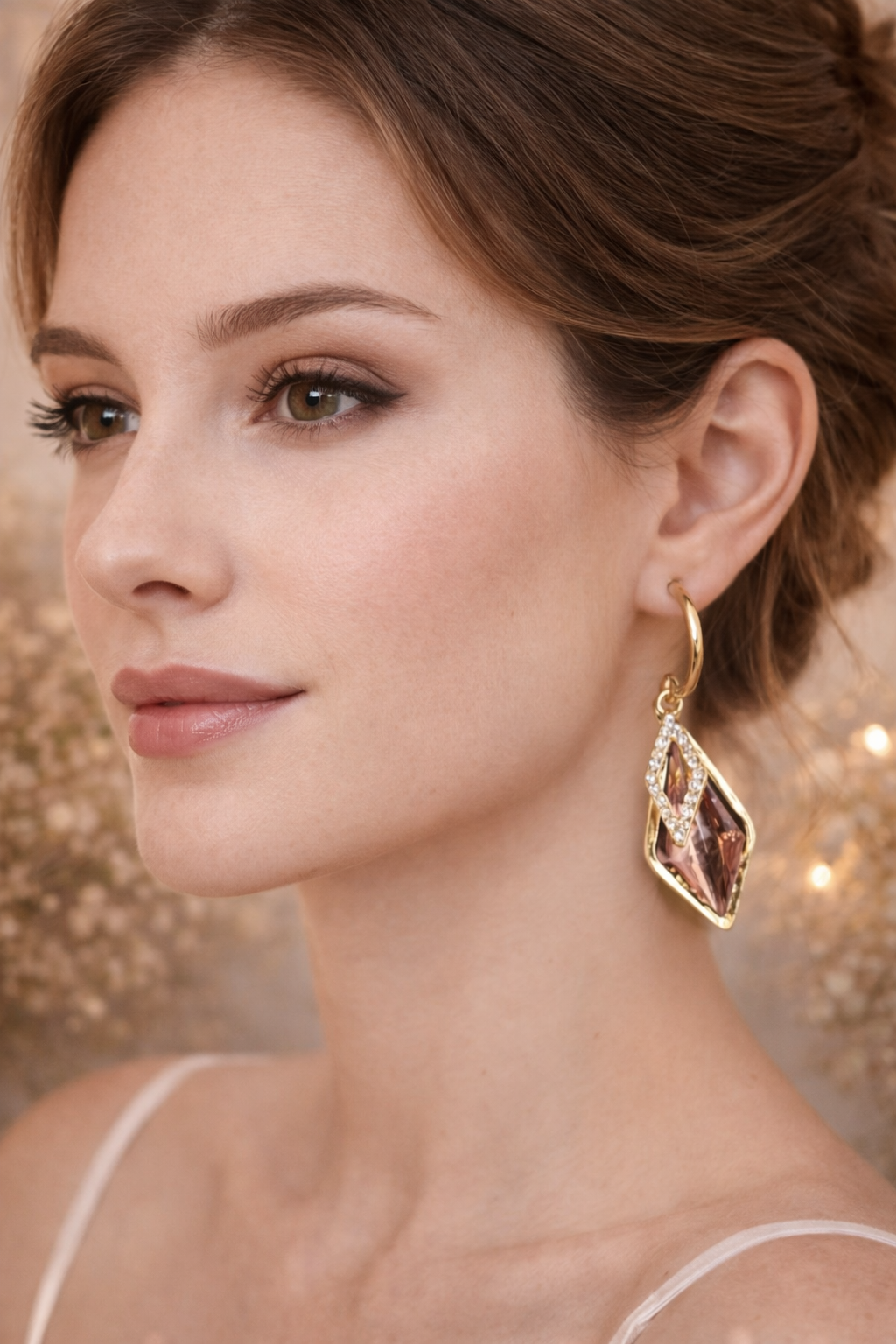 Golden earrings - ₹350