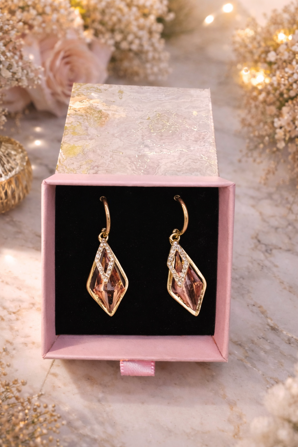 Golden earrings - ₹350