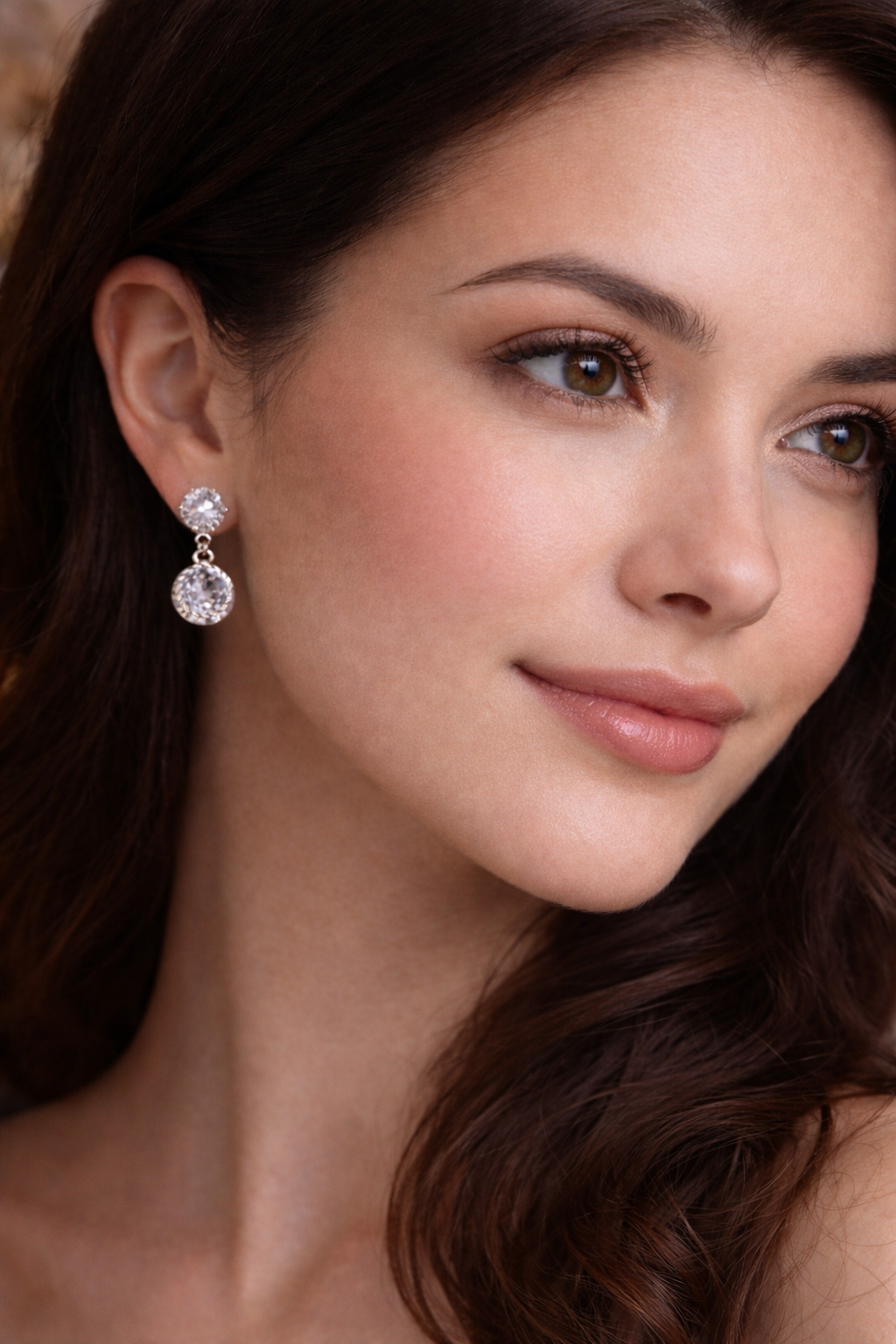 Elegant Crystal Drop Earrings | Classic Sparkle for Every Occasion - ₹199