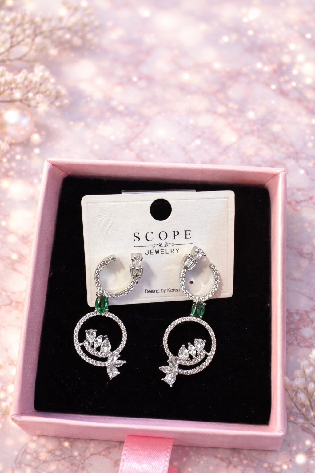 American Diamond Statement Earrings – ₹549 (With Premium Gift Box)
