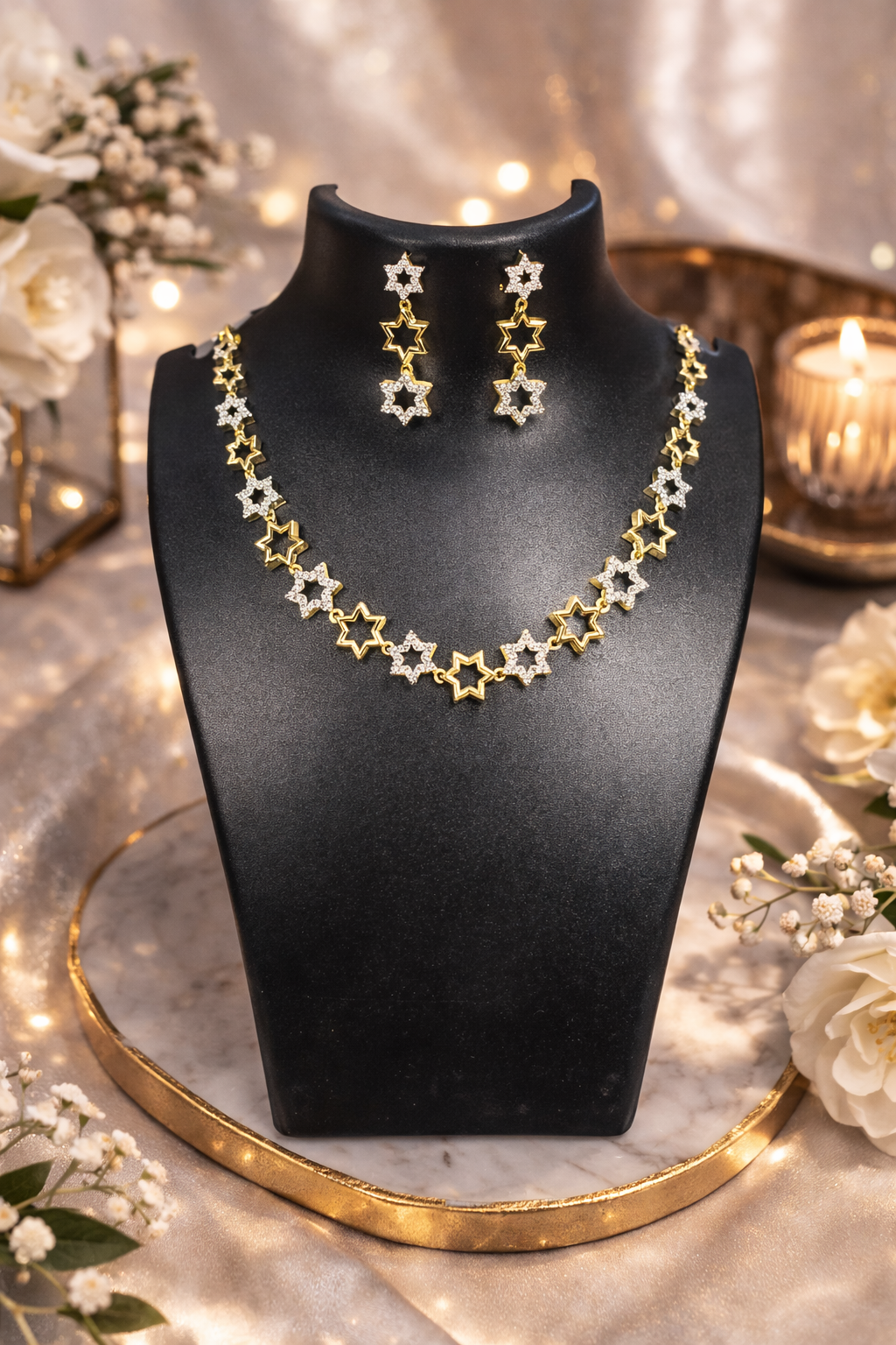 Sparkling American Diamond Jewellery Set – Anti-Tarnish |  ₹1999