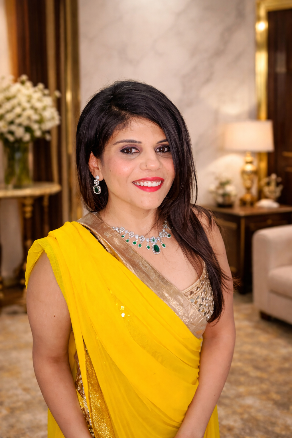 Emerald Signature AD Necklace Set | ₹ 3299