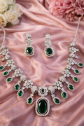 Emerald Signature AD Necklace Set | ₹ 3299