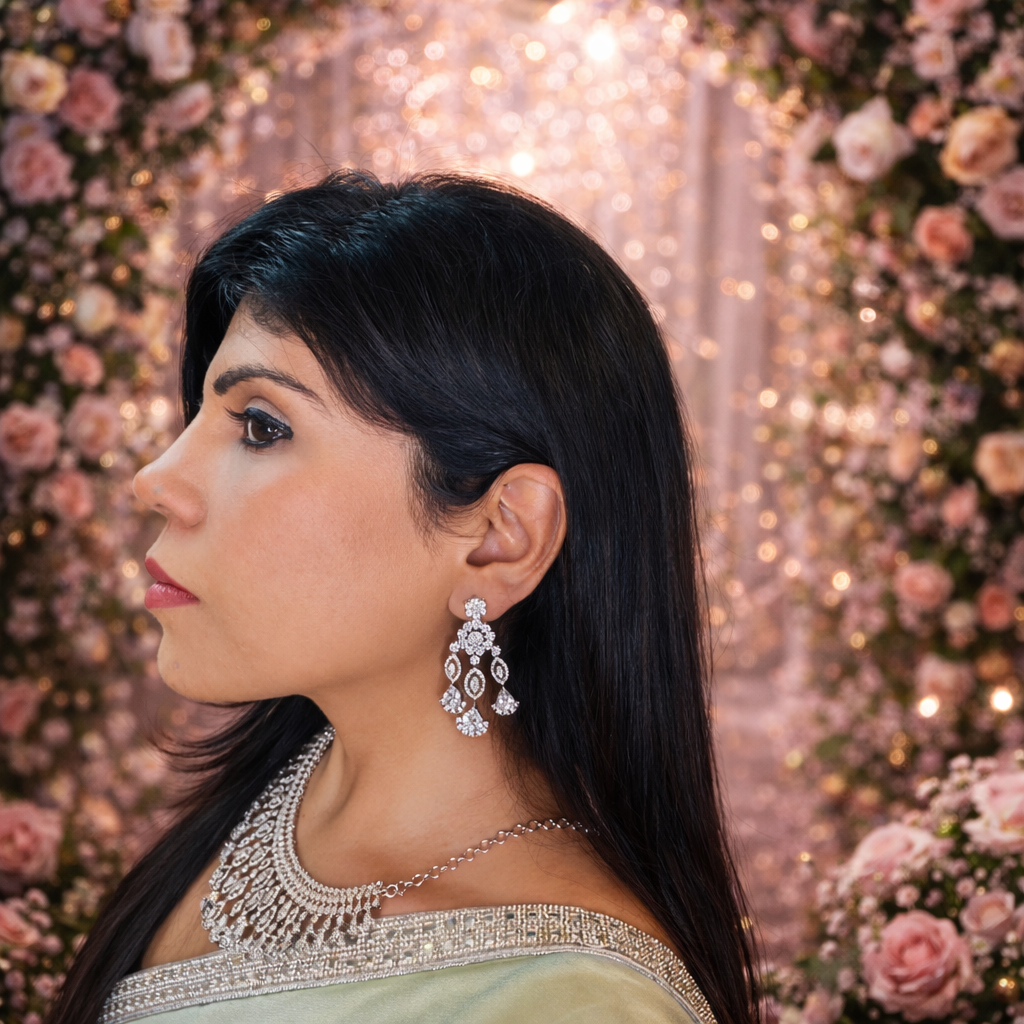 Elegant American Diamond Necklace Set | ₹ 4350