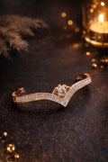 Rose Gold Crystal Bracelet – Elegant Finish | ₹ 599