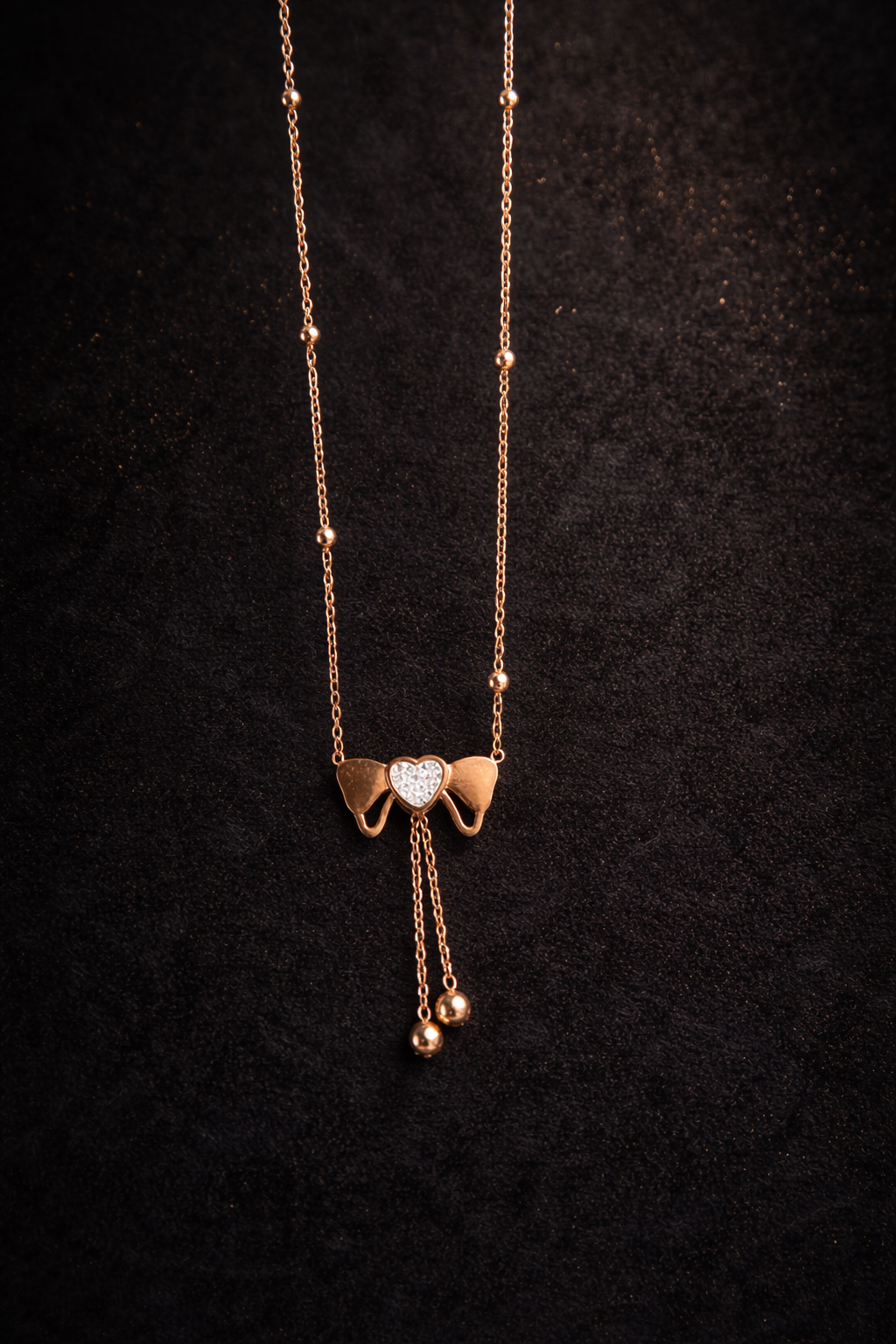 Rose Gold Bow Charm Anti-Tarnish Chain | ₹ 525