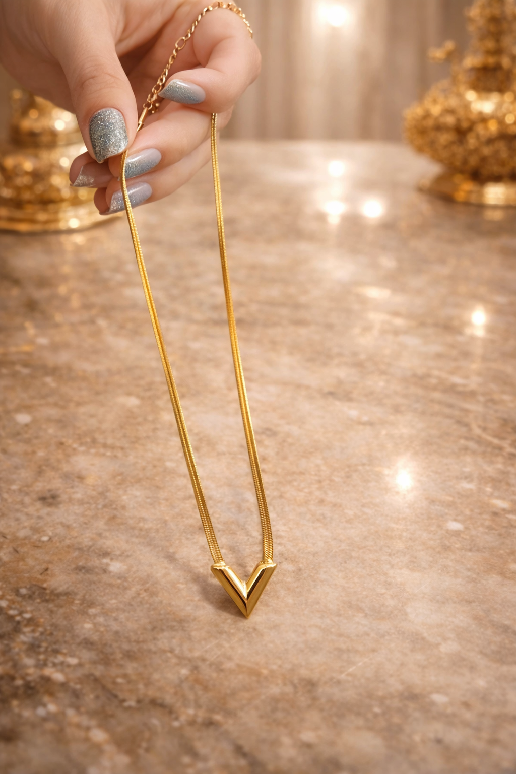 Luxe V Gold Anti-Tarnish Chain | ₹ 549