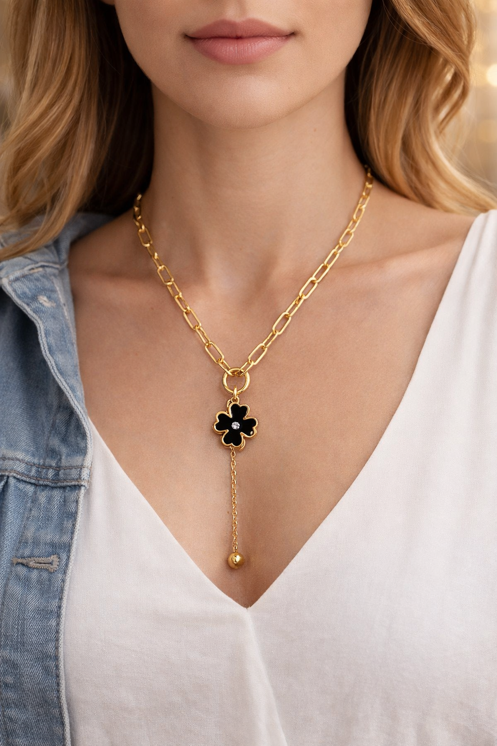 Clover Charm Luxe Gold Chain | ₹ 499