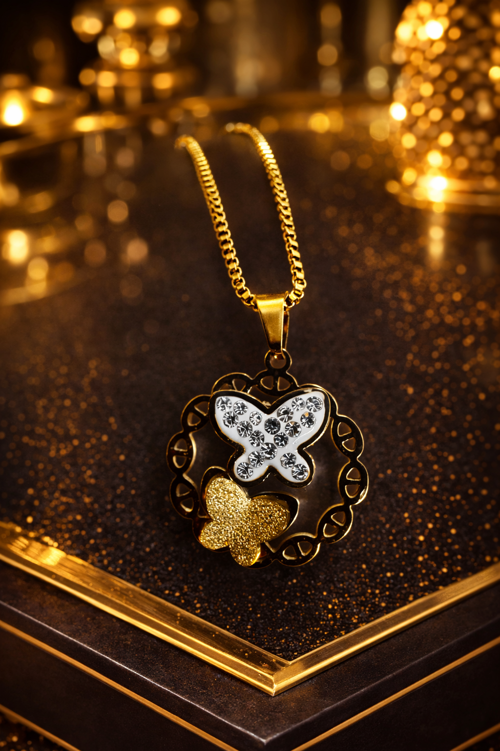 Butterfly Luxe Gold Pendant Chain
| ₹ 499