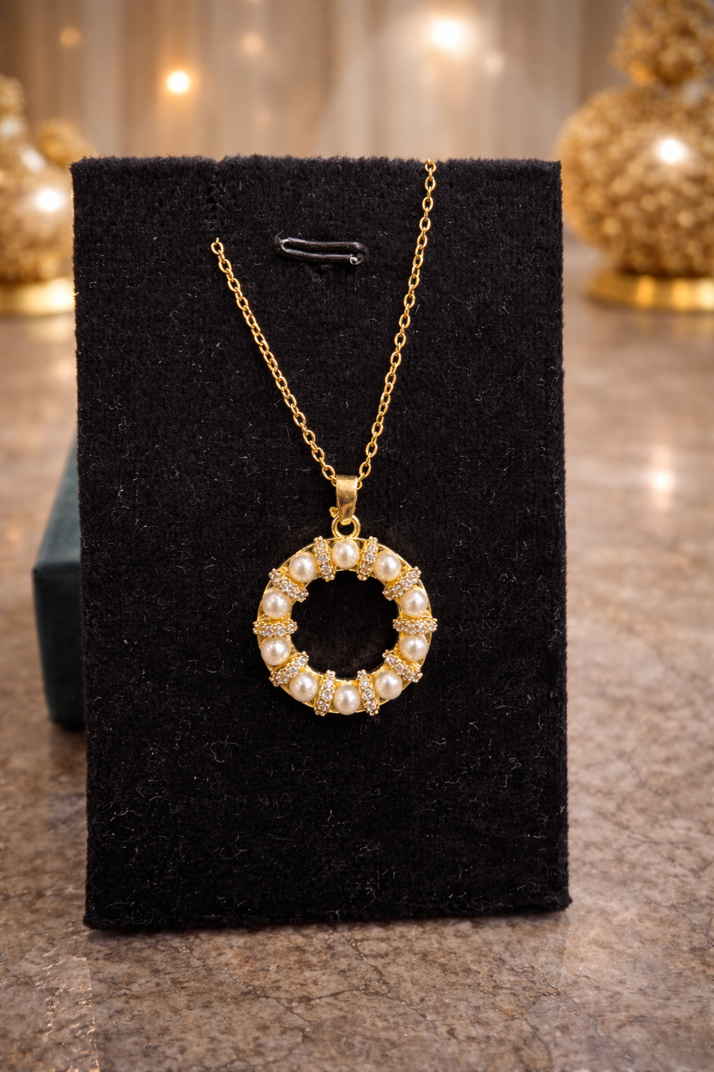 Pearl Halo Luxe Gold Chain | ₹ 499