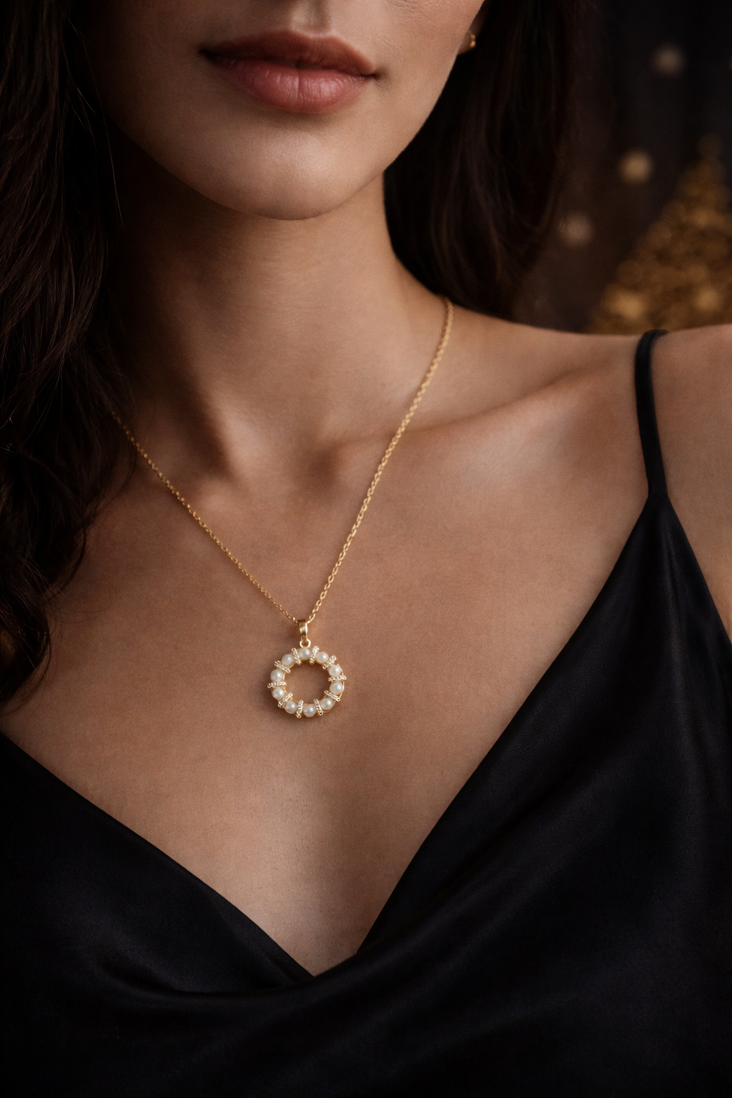 Pearl Halo Luxe Gold Chain | ₹ 499