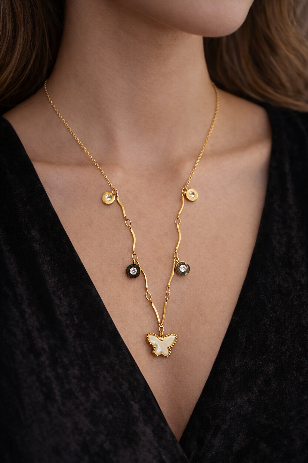 Butterfly Charm Luxe Chain – Gold Plated | ₹ 499