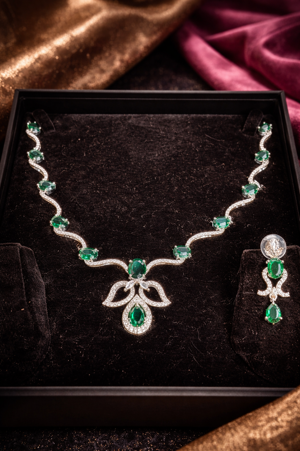 Emerald Royale Serpentine AD Set | ₹ 1999