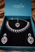 Sapphire Aura Luxe Set – Affordable Royal Elegance | ₹ 999
