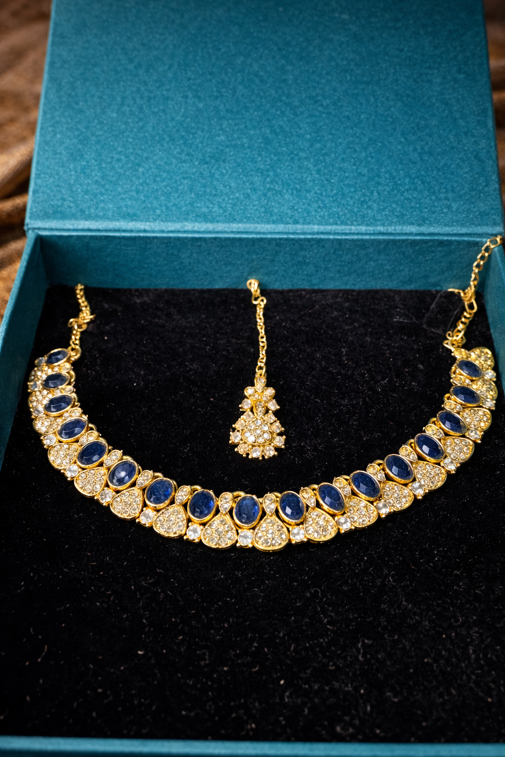 Midnight Sapphire Luxe Set – Affordable Royal Glam | ₹ 999