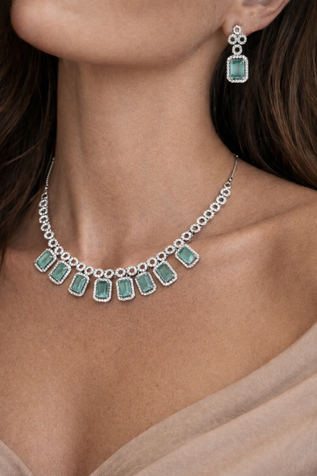 Emerald Luxe Statement Set | ₹ 2199